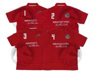 CHOMBAS POLO TEAM SET 4 ROJO