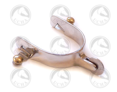 ESPUELAS POLO TEXANA AC.INOX. C/MONEDA